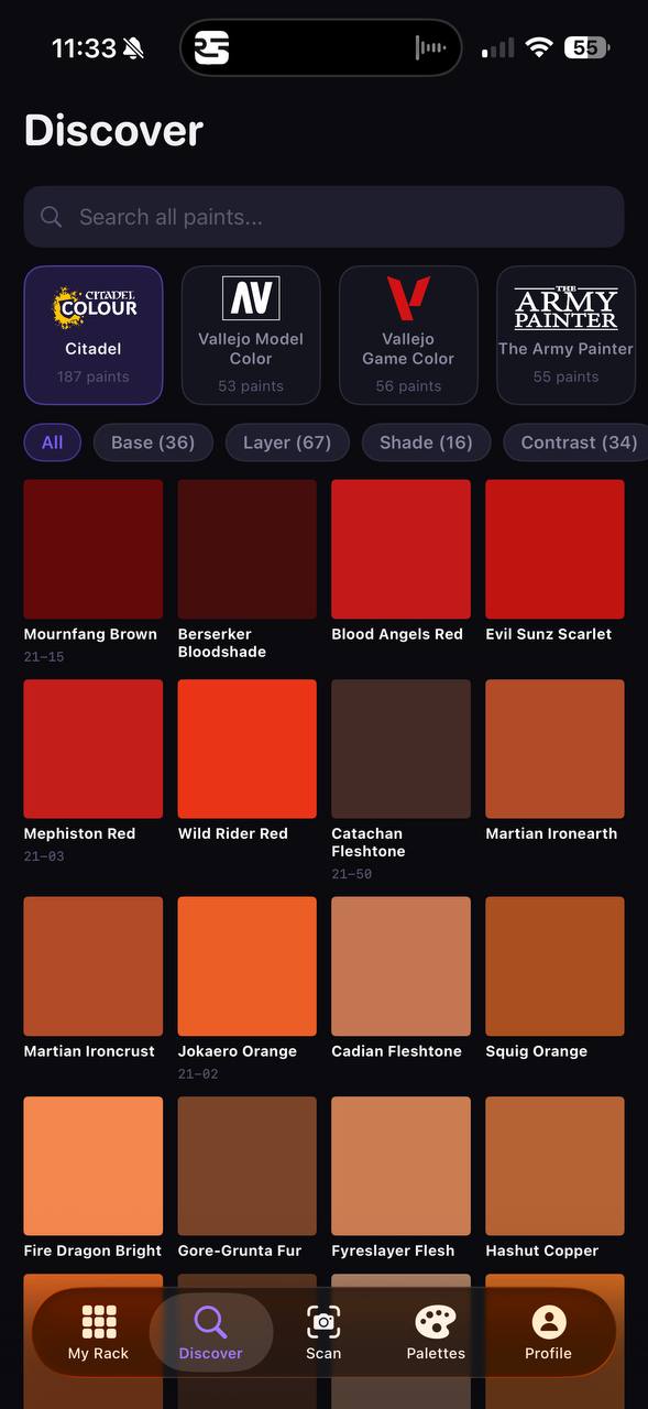 Discover paints across brands