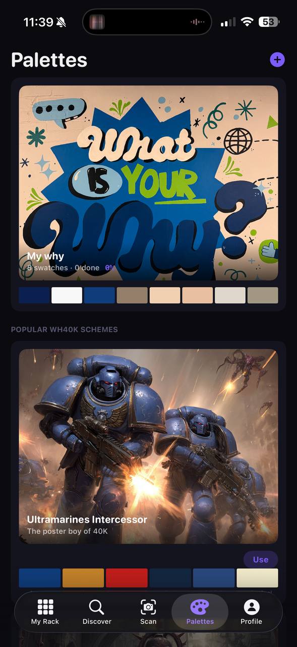 Palettes - curated color schemes